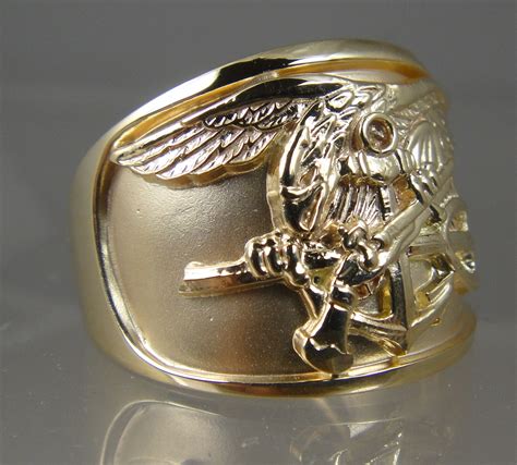 US navy rings Navy SEAL Ring-US Navy UDT Seal ring emblem is made from ...