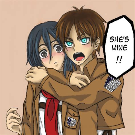 Eren x Mikasa - She's Mine!! by Enchanted-Wings on DeviantArt