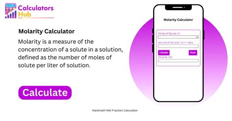 Molarity Calculator Online - CalculatorsHub