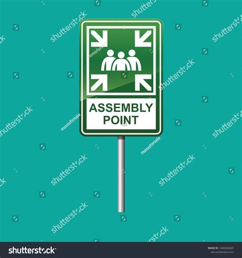 Assembly Point Sign Vector Illustration Stock Vector (Royalty Free ...