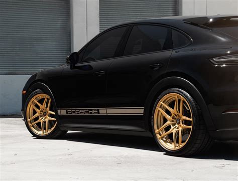 Retro Porsche Cayenne Turbo GT Flaunts Satin Gold Wheels Fit for the ...