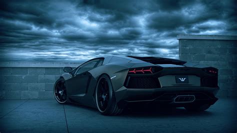 Lamborghini Aventador Black Hd Wallpaper