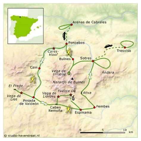 Picos De Europa Trail Map