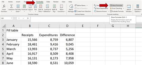 Various ways to display formulas in Excel - Extra Credit