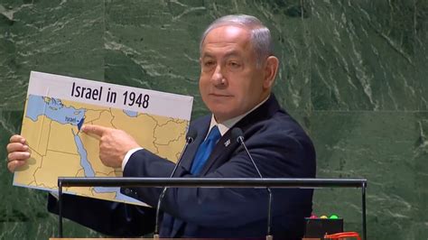 At UN Netanyahu says Israel is at ‘cusp’ of Saudi deal, brandishes map ...