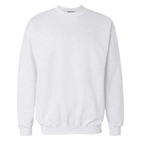 Plain white sweatshirt - Teefly