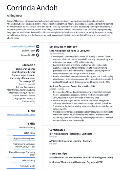 Google AI Engineer Resume Examples | ResumeCat