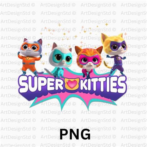 Superkitties Png Superkitty Character Super Kitties Print Superkitty ...