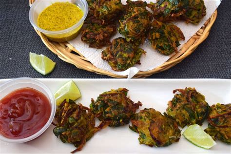 Palak Pakoda Recipe | Spinach Pakoda | How to make Palak Pakora - Rumki ...