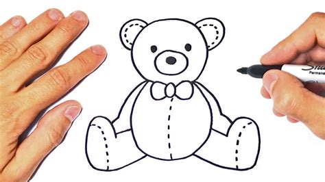 How to draw a Teddy Bear Step by Step Drawings Tutorials