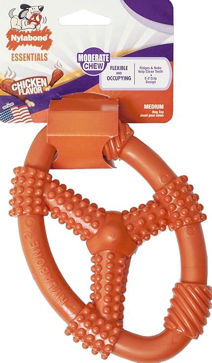 Pet Supplies : Pet Chew Toys : Nylabone TFH Fun N Fit Flex Oval RNG MD ...