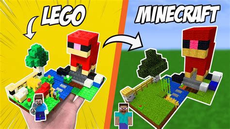 I Built LEGO Minecraft Sets in Minecraft... - YouTube