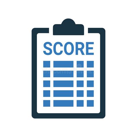 Score, Scorecard Icon. Vector Sketch. Stock Vector - Illustration of ...