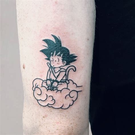 Goku and Flying Nimbus Tattoo | Dragon ball tattoo, Cloud tattoo, Z tattoo