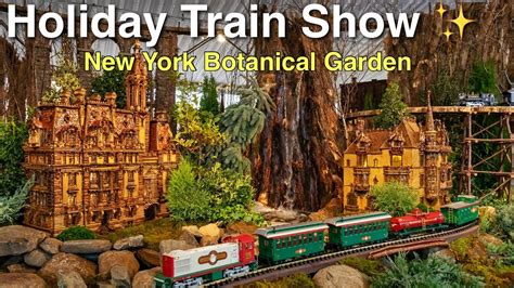 ⁴ᴷ Holiday Train Show 2021 at New York Botanical Garden - YouTube