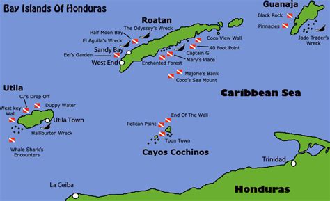 Honduras Bay Islands-Roatan-Utila-Guanaja-Diving Information-Dive centers