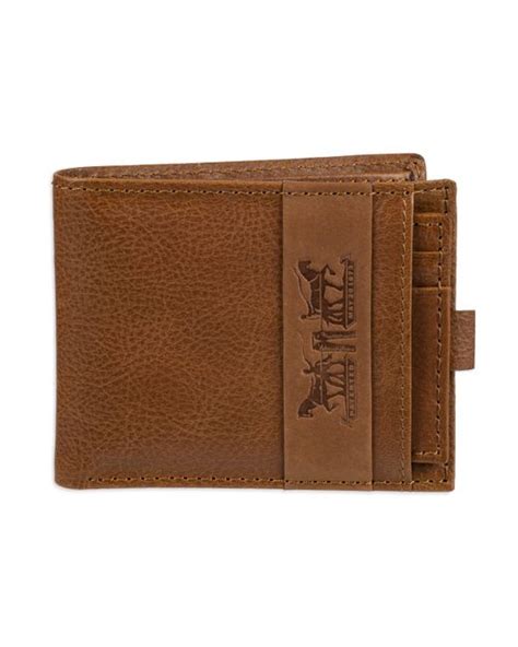 Levi's Leather Rfid Slimfold With Removable Card Case Wallet in Tan ...