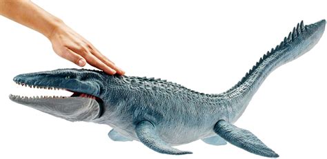 Jurassic World Mosasaurus Dinosaur Genuine Real Feel Skin Kids Toy ...