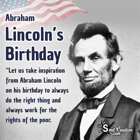 Abraham Lincoln’s Birthday Message Photo - SmitCreation.com