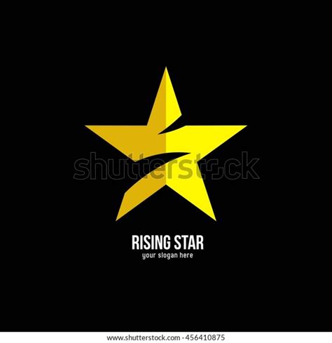 Rising Star Logo Design Template Flat Stock Vector (Royalty Free) 456410875