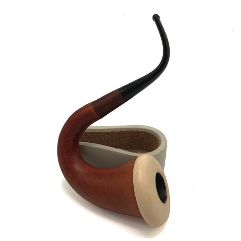 Gourd Calabash Estate Pipe with Concrete Holder – Antique Pipes ...