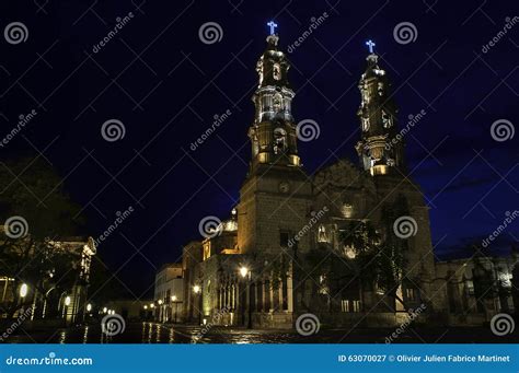 Cathedral of Aguascalientes Stock Image - Image of religion, colonial ...