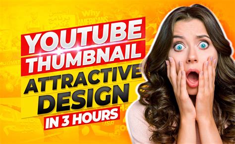 I will design amazing youtube thumbnail in 3 hours | Youtube design ...