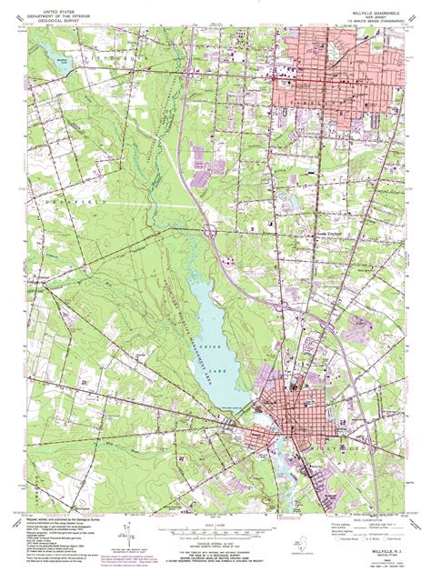 Millville topographic map 1:24,000 scale, New Jersey