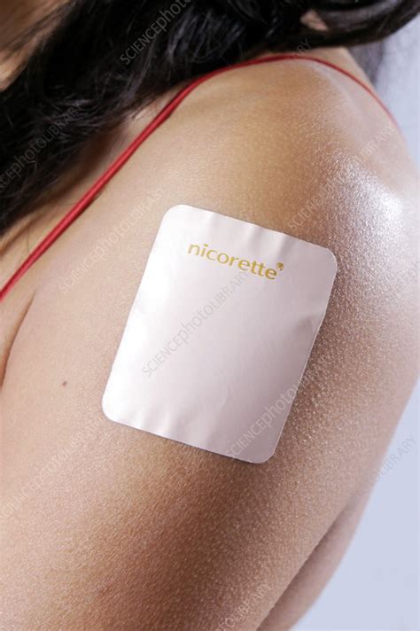 Nicotine patch - Stock Image - M370/1000 - Science Photo Library