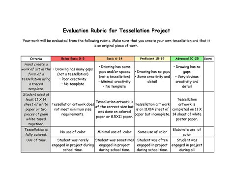 46 Editable Rubric Templates (Word Format) ᐅ TemplateLab