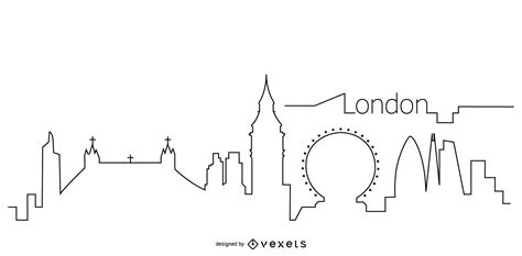 London Skyline Outline Vector Download