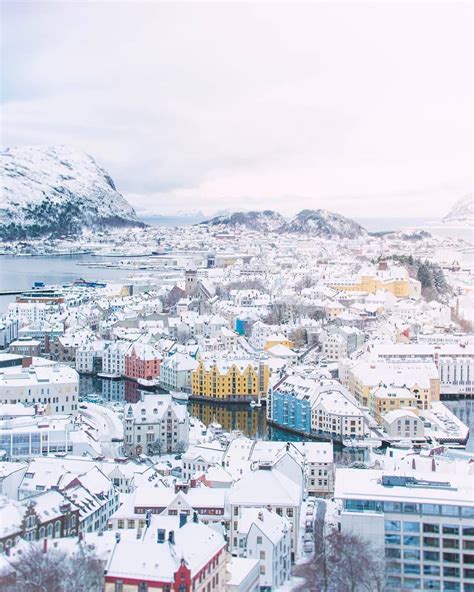 Winter in Ålesund Follow @mittnorge for more! Photo by ...