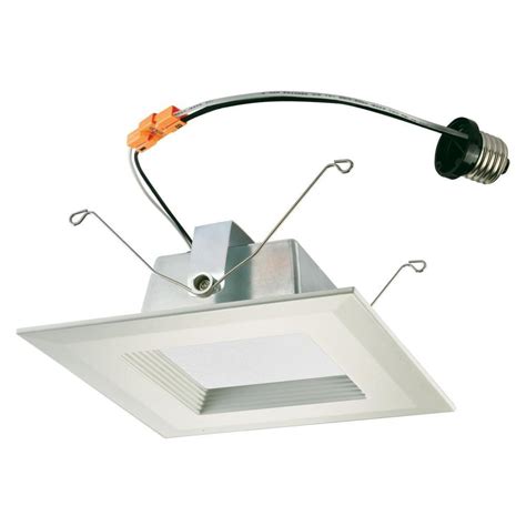 Westinghouse 6 in. Square White Integrated LED Recessed Trim-3105600 ...