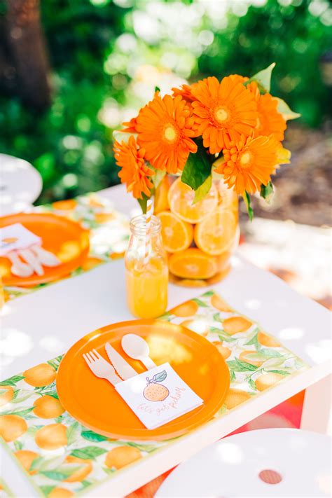 Orange picking party — Fun and Confetti