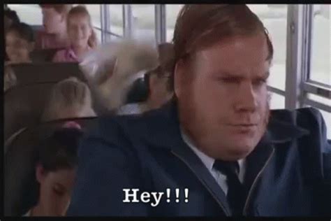 Hey! GIF - BillyMadison BusDriver ChrisFarley - Discover & Share GIFs