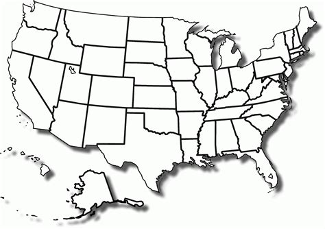 Fill In United States Map