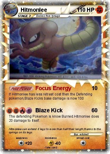 Pokémon Hitmonlee 73 73 - Focus Energy - My Pokemon Card