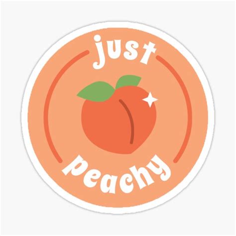 Just Peachy Stickers | Redbubble