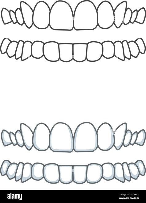 Smile, teeth illustration for dentist. Vector tooth Stock Vector Image ...