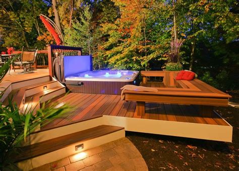 30+ Backyard Deck Ideas With Hot Tub