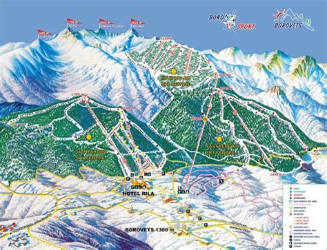 Borovets Ski Pistes - check out the Borovets piste map