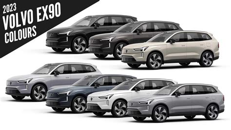 2023 Volvo EX90 Electric SUV - All Color Options - Images Platinum Grey ...