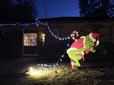 Grinch Stealing Christmas Lights