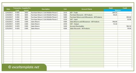 Excel Accounting Template Download