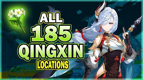 All 185 Qingxin Locations - Efficient Farming Route - Ganyu / Xiao ...