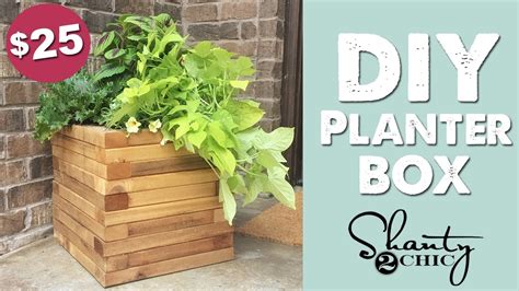 DIY Cedar Planter Box | Shanty2Chic - YouTube