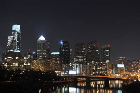 Philadelphia Skyline At Night - wallpaper