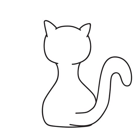 Simple Cat Drawing GIF | GIFDB.com