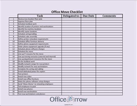 Office Moving Checklist Excel Spreadsheet within Spreadsheet Moving ...