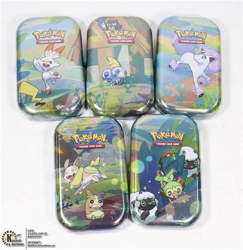 POKEMON X5 NEW MINI TINS WITH CARDS - Kastner Auctions